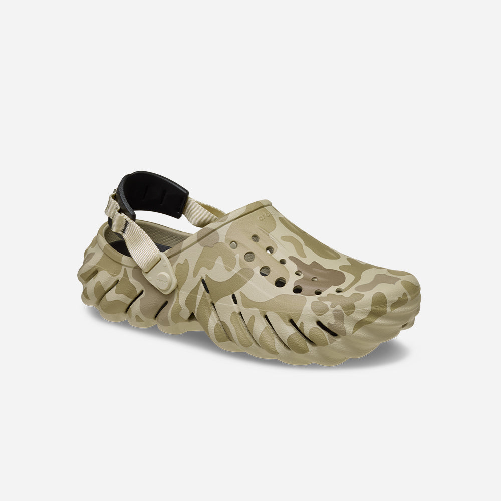 Giày Clog Unisex Crocs Echo Duck Camo - Be - Supersports Vietnam