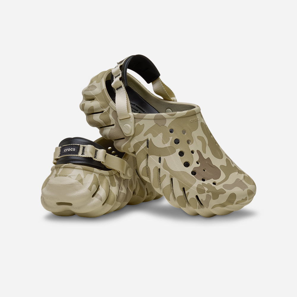 Giày Clog Unisex Crocs Echo Duck Camo - Be - Supersports Vietnam