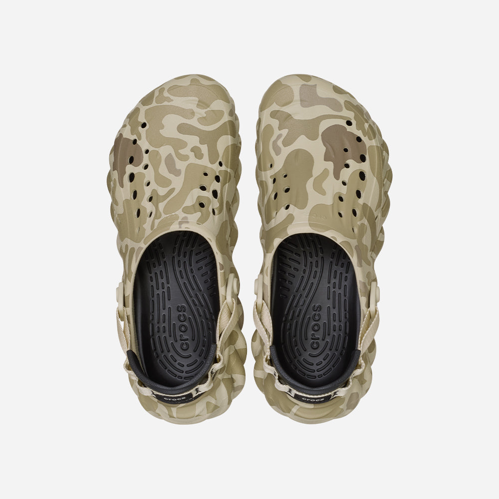 Giày Clog Unisex Crocs Echo Duck Camo - Be - Supersports Vietnam