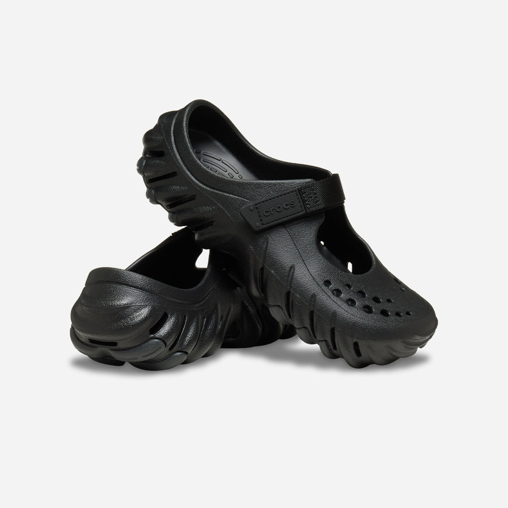 Giày Clog Nữ Crocs Echo Mary Jane - Đen - Supersports Vietnam