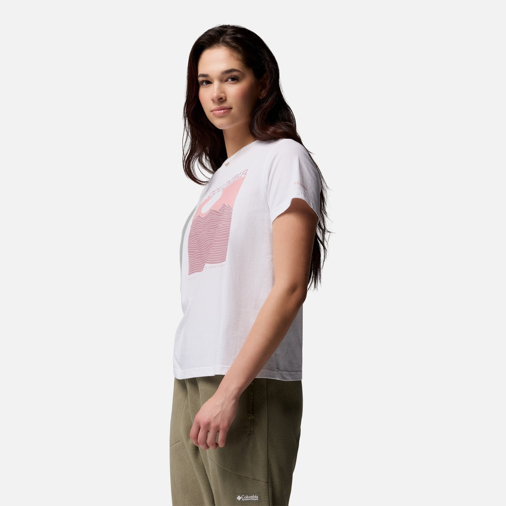 Áo Thun Tay Ngắn Nữ Columbia Rolling Bend™ Graphic - Trắng - Supersports Vietnam