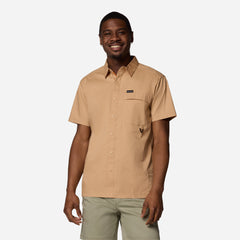 Men's Columbia Landroamer™ Twill Short Sleeve Shirt - Orange