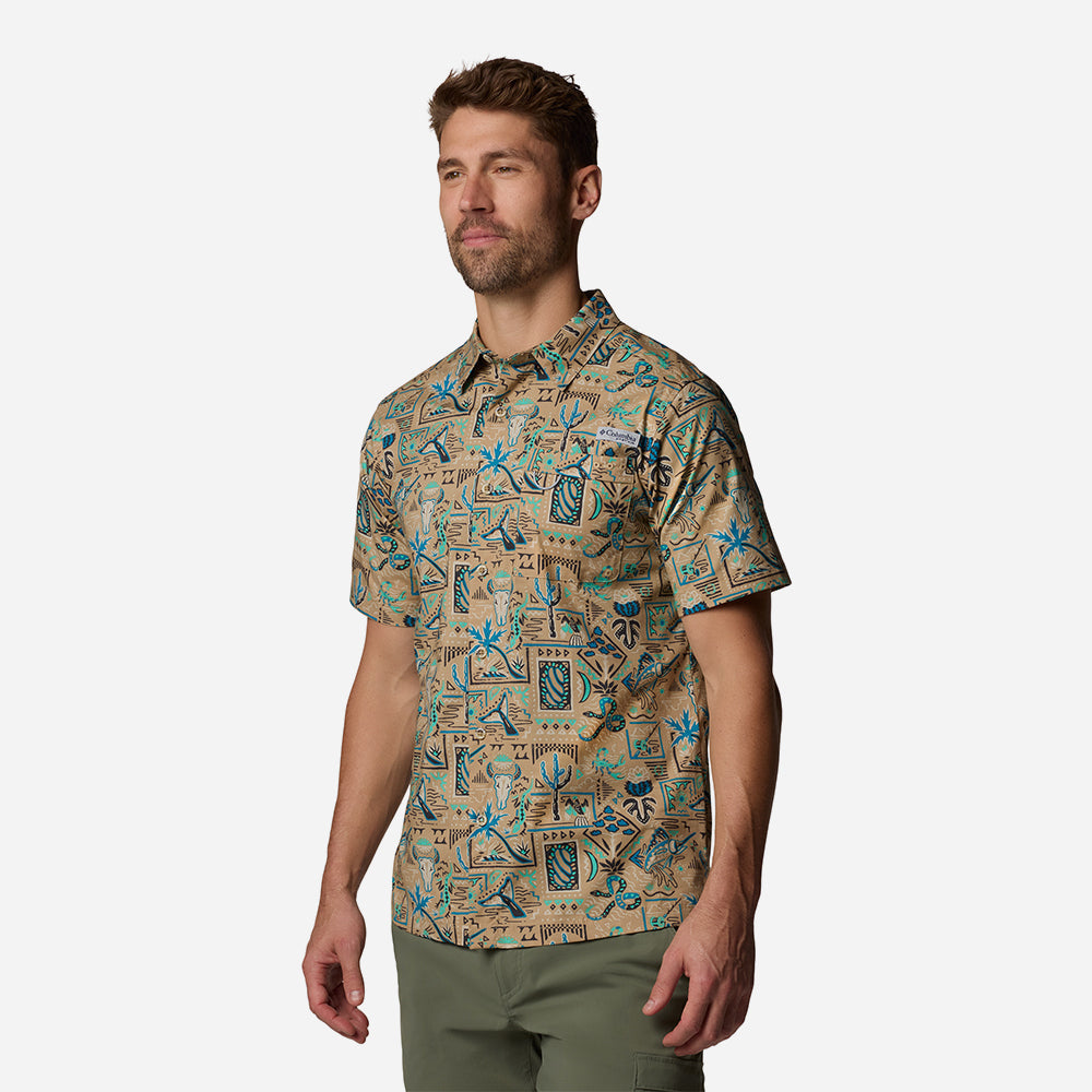 Áo Sơ Mi Tay Ngắn Nam Columbia Wild Cast™ Camp - Nâu - Supersports Vietnam