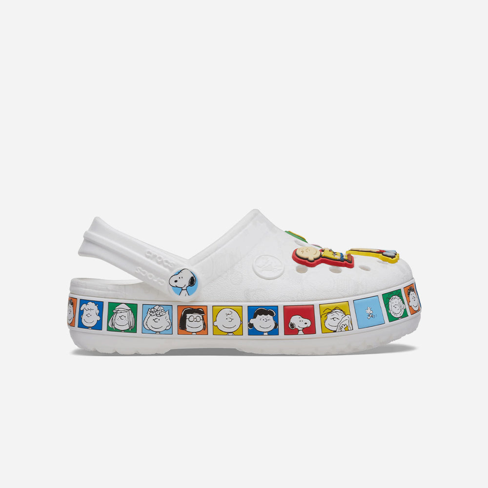 Giày Clog Unisex Crocs Peanuts Crocband - Trắng - Supersports Vietnam