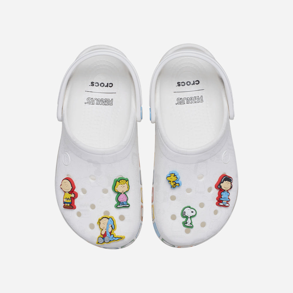 Giày Clog Unisex Crocs Peanuts Crocband - Trắng - Supersports Vietnam