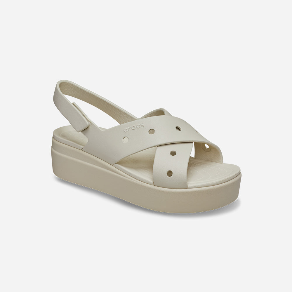 Giày Sandals Nữ Crocs Brooklyn 4U Cross Strap - Be - Supersports Vietnam