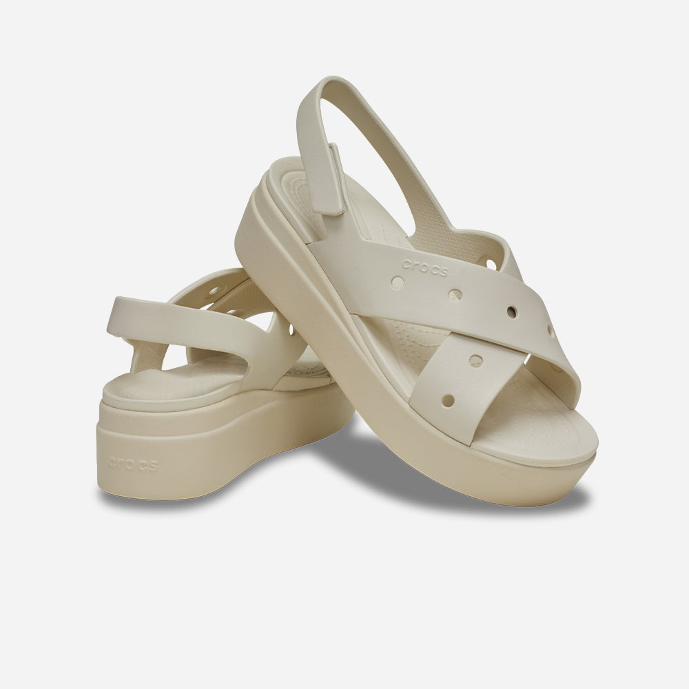 Giày Sandals Nữ Crocs Brooklyn 4U Cross Strap - Be - Supersports Vietnam