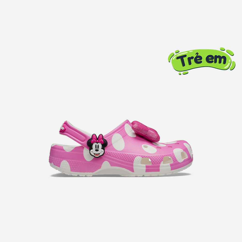 Giày Clog Trẻ Em Crocs Minnie Mouse Classic - Hồng - Supersports Vietnam