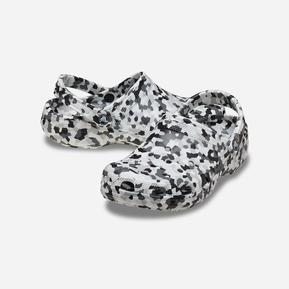 Giày Clog Unisex Crocs Classic Confetti - Đen - Supersports Vietnam