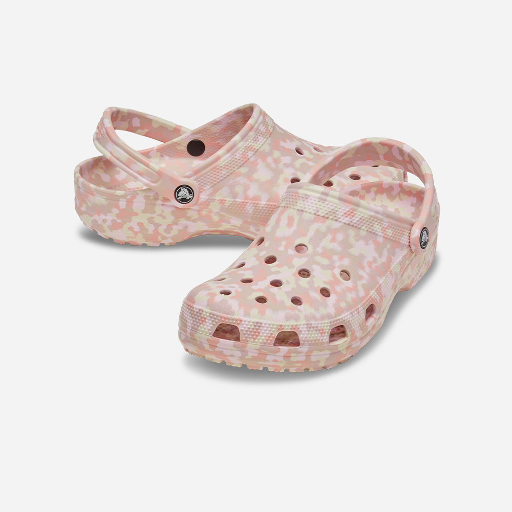 Giày Clog Unisex Crocs Classic Confetti - Hồng - Supersports Vietnam