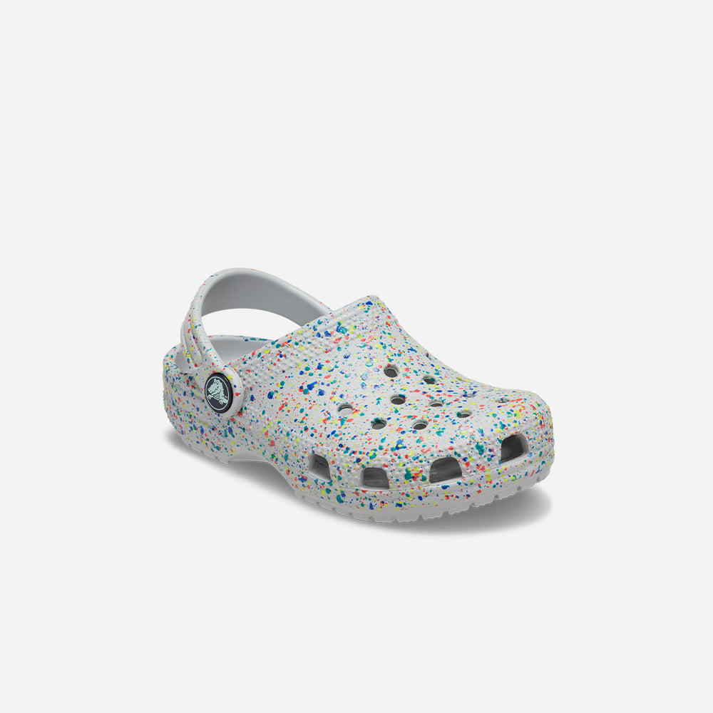 Giày Clog Trẻ Em Crocs Classic Glow Paint Splatter - Nhiều Màu - Supersports Vietnam