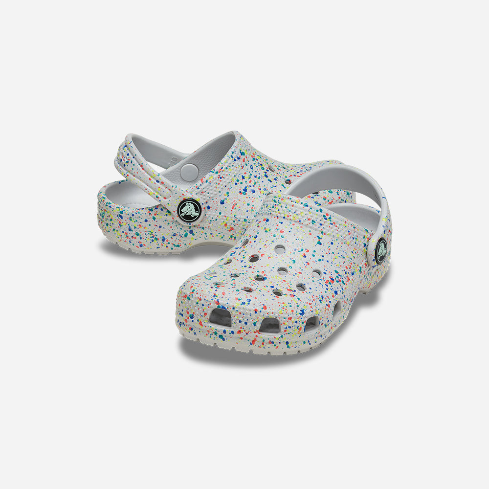 Giày Clog Trẻ Em Crocs Classic Glow Paint Splatter - Nhiều Màu - Supersports Vietnam