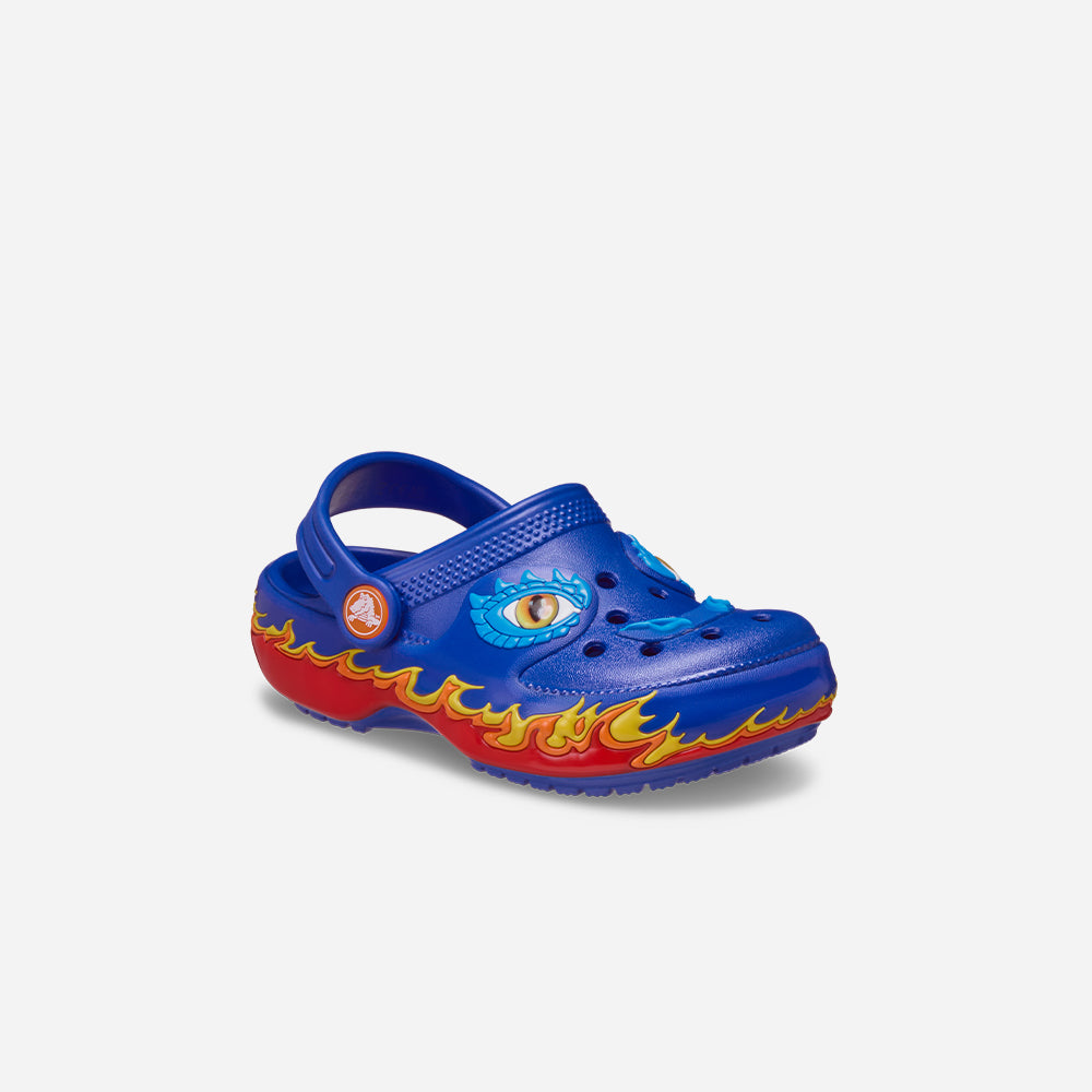Giày Clog Trẻ Em Crocs Iam Dragon Lights Classic - Xanh Dương - Supersports Vietnam