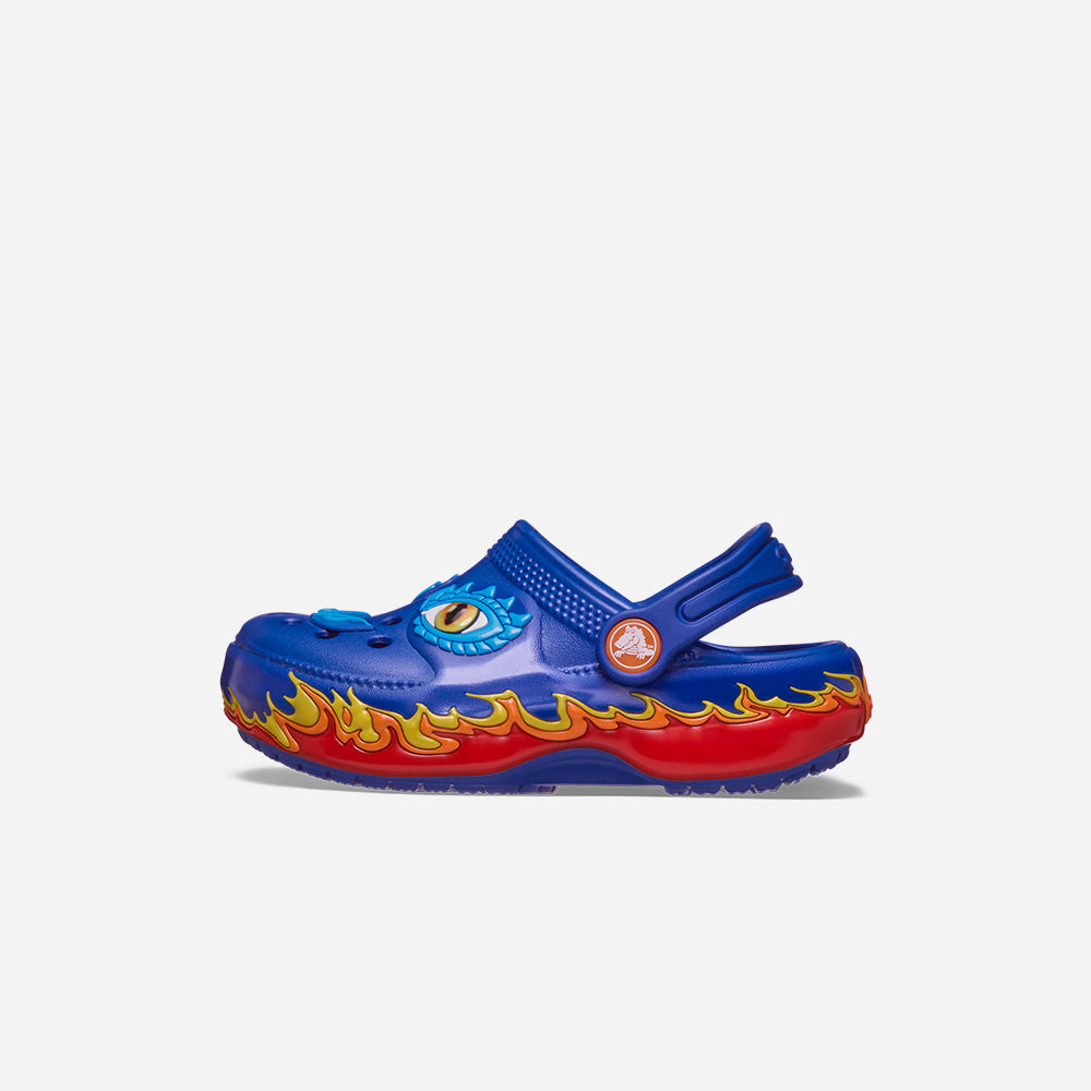 Giày Clog Trẻ Em Crocs Iam Dragon Lights Classic - Xanh Dương - Supersports Vietnam