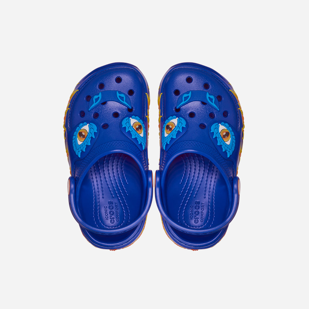 Giày Clog Trẻ Em Crocs Iam Dragon Lights Classic - Xanh Dương - Supersports Vietnam
