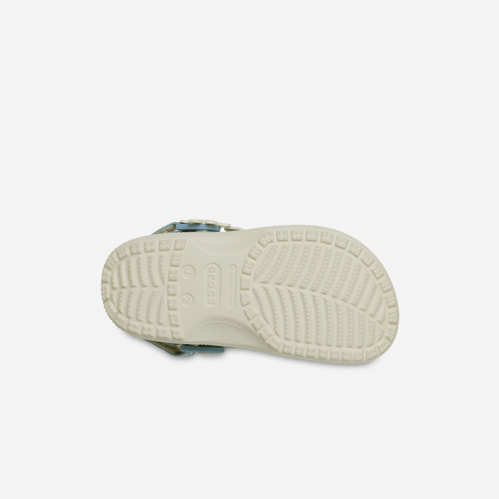 Giày Clog Trẻ Em Crocs Classic Denim Flower - Be - Supersports Vietnam