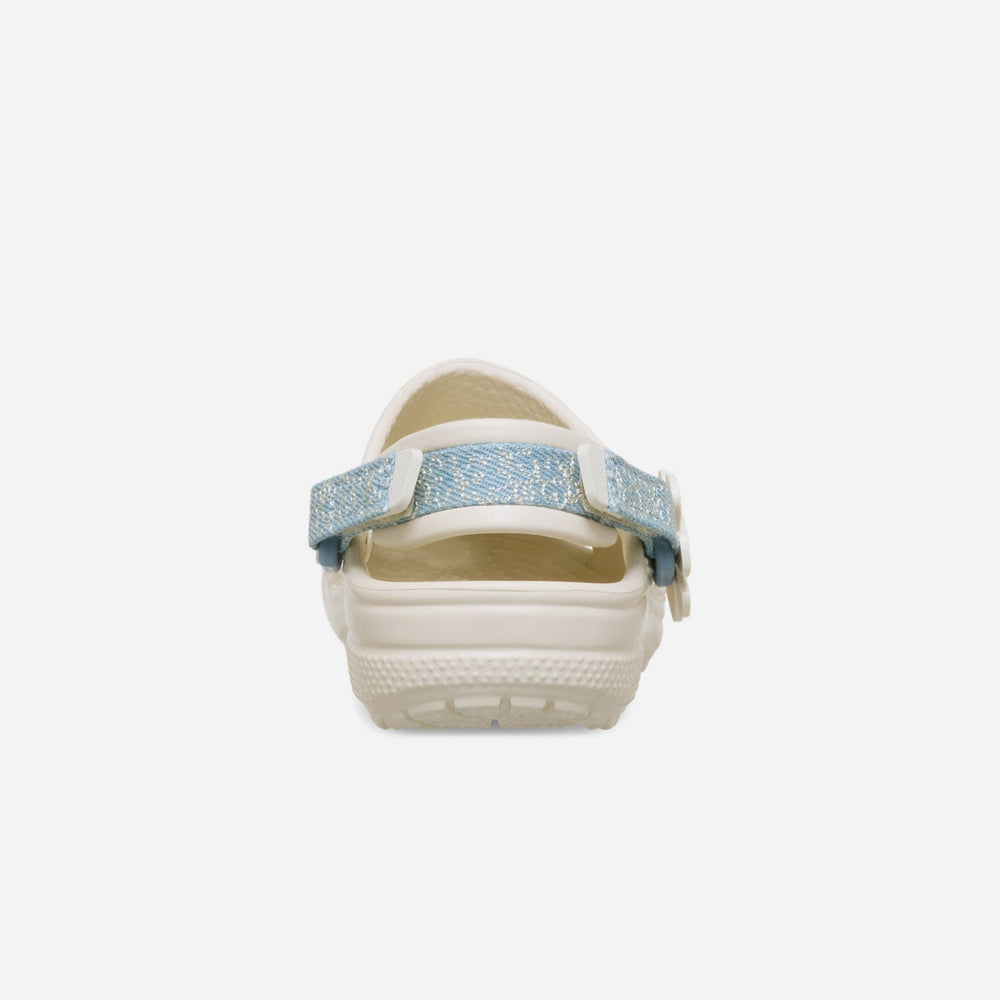 Giày Clog Trẻ Em Crocs Classic Denim Flower - Be - Supersports Vietnam