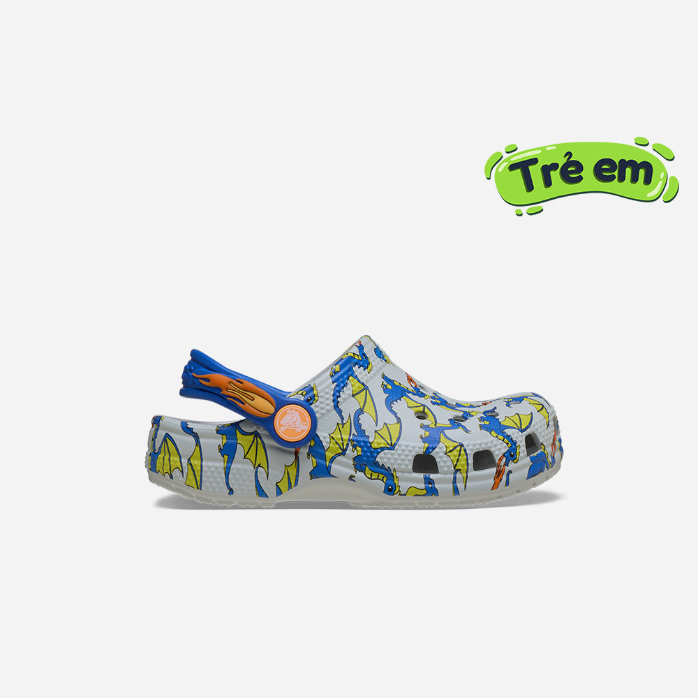 Giày Clog Trẻ Em Crocs Classic Dragon Graphic - Nhiều Màu - Supersports Vietnam