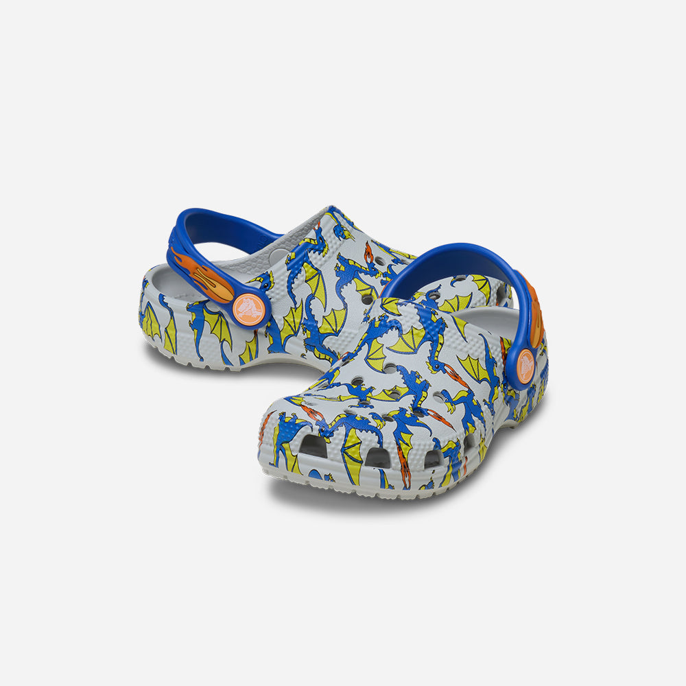 Giày Clog Trẻ Em Crocs Classic Dragon Graphic - Nhiều Màu - Supersports Vietnam