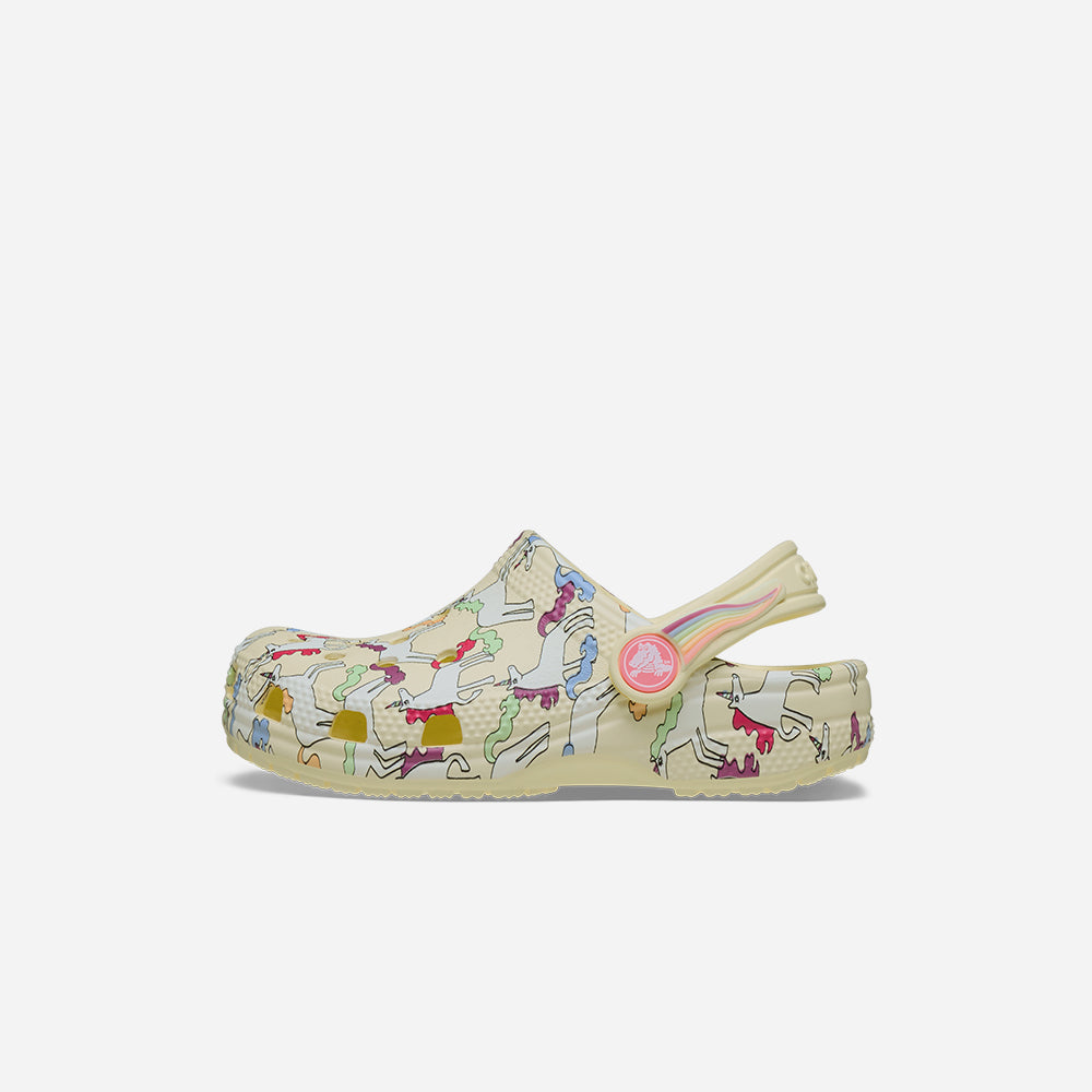 Giày Clog Trẻ Em Crocs Classic Unicorn Graphic - Vàng - Supersports Vietnam