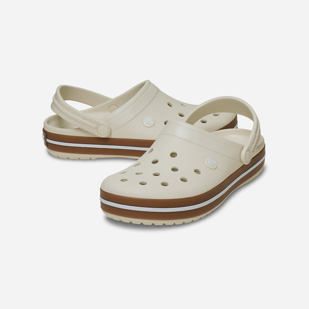 Giày Clog Unisex Crocs Crocband Gum - Be - Supersports Vietnam