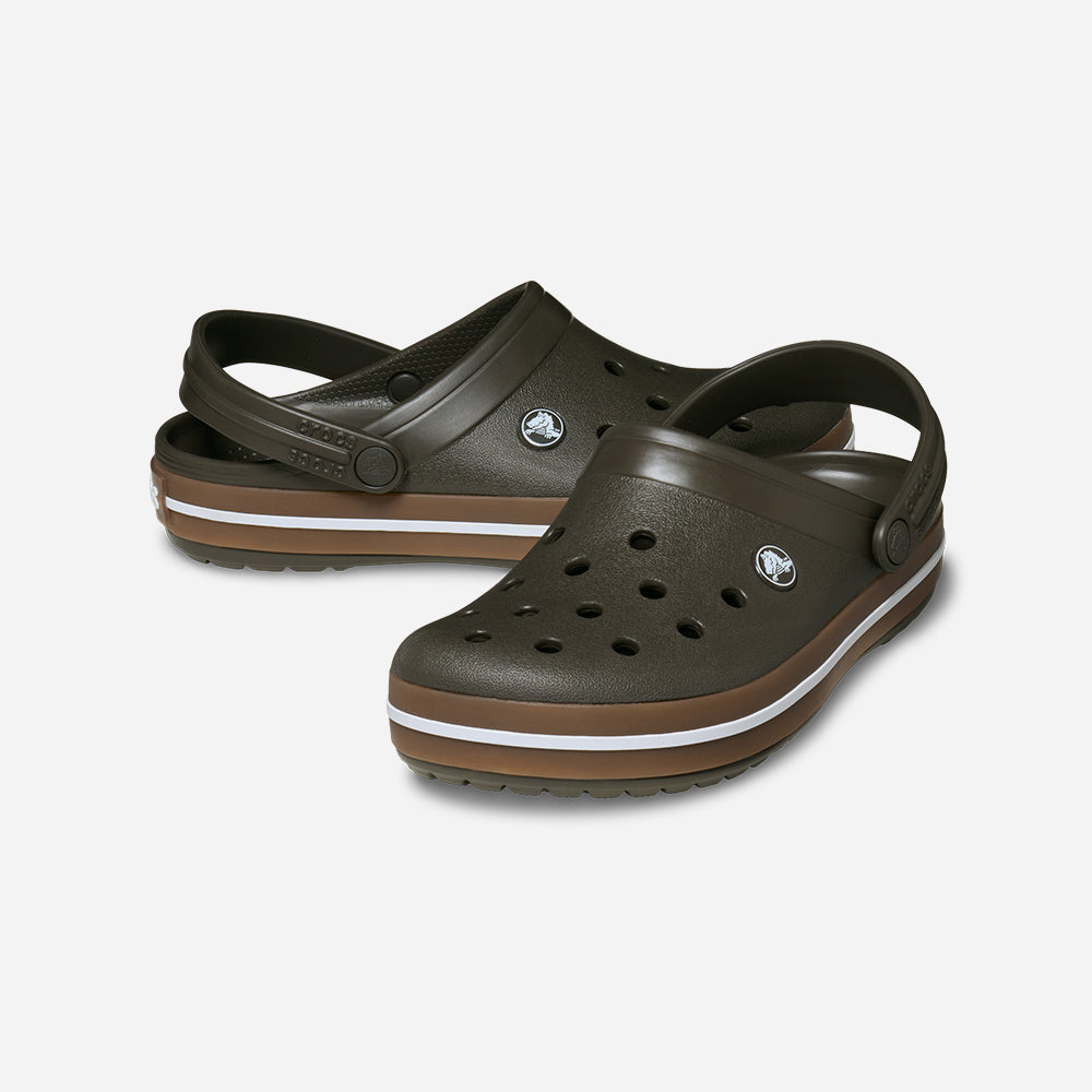 Giày Clog Unisex Crocs Crocband Gum - Nâu - Supersports Vietnam