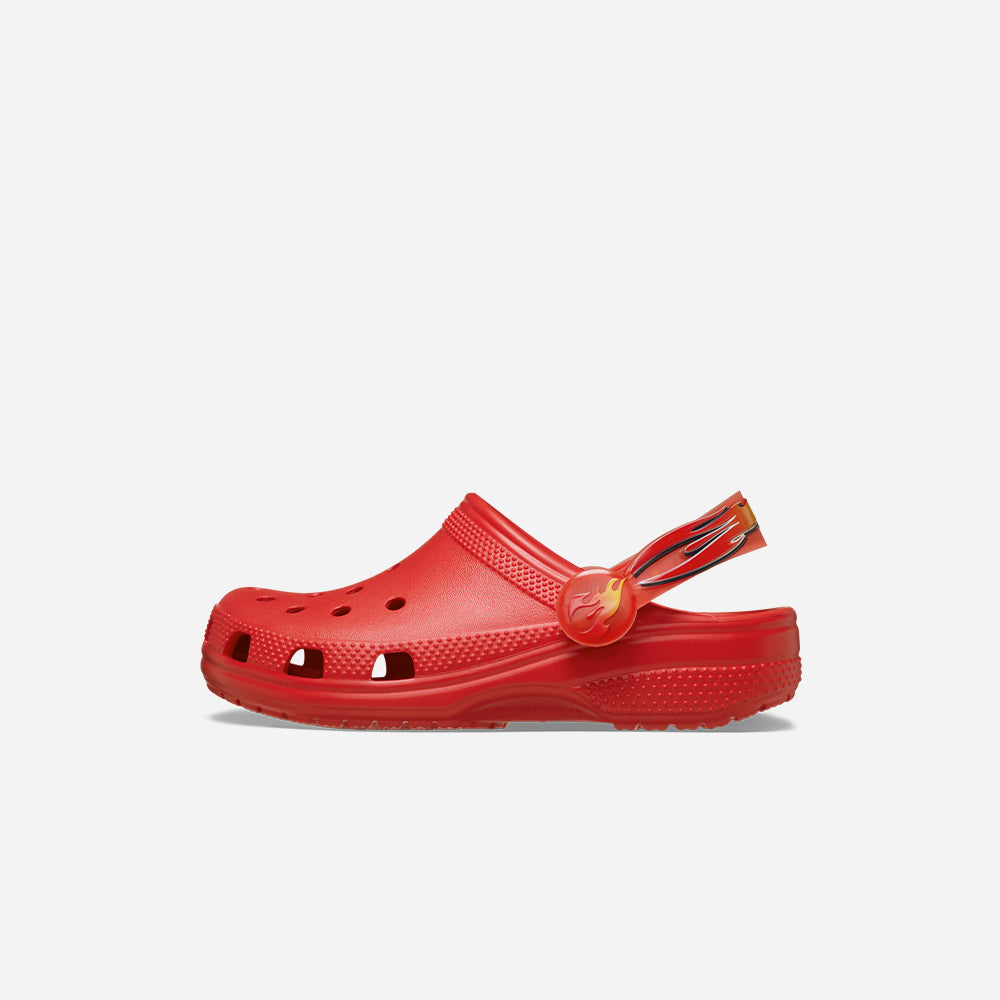 Giày Clog Trẻ Em Crocs Classic Metallic Flame Lights Backstrap - Đỏ - Supersports Vietnam