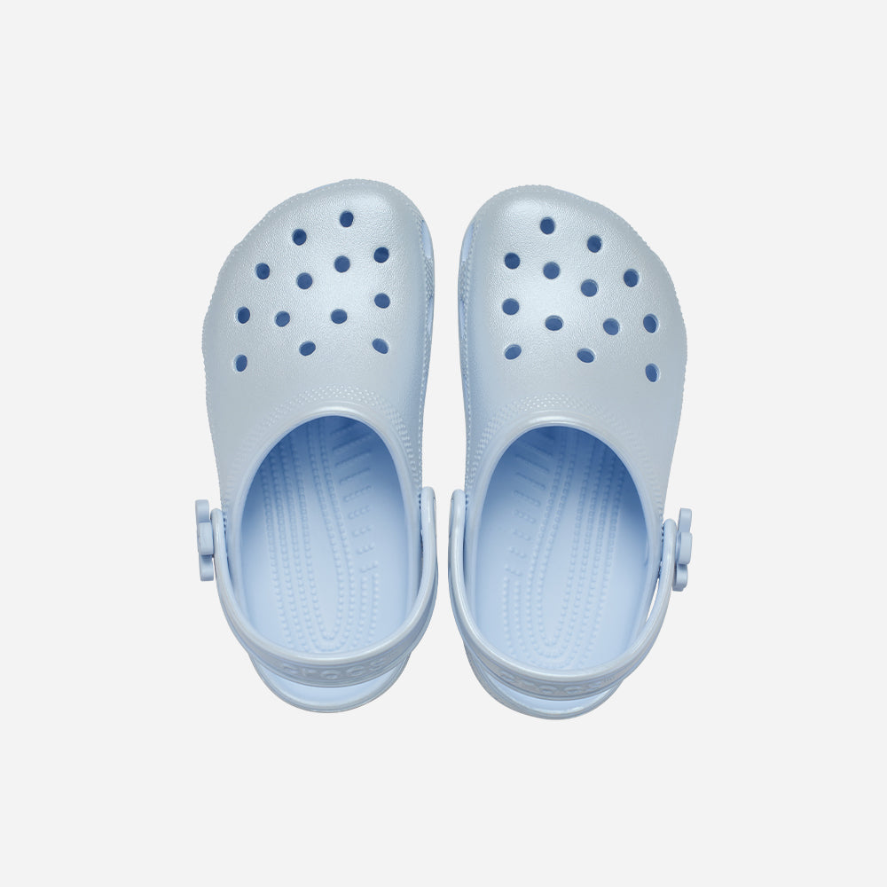Giày Clog Trẻ Em Crocs Classic Pearl Shine - Xanh Dương - Supersports Vietnam