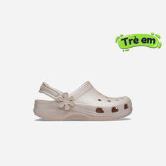 Giày Clog Trẻ Em Crocs Classic Pearl Shine - Hồng - Supersports Vietnam