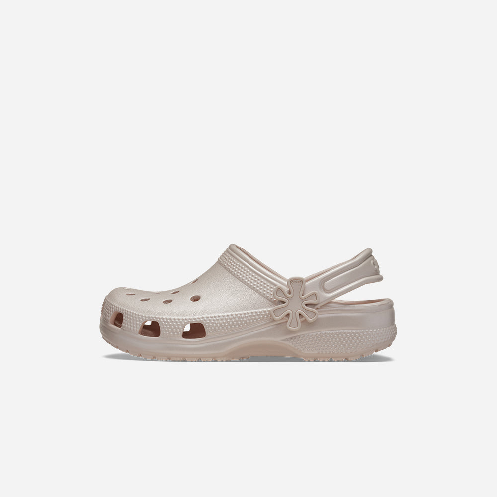 Giày Clog Trẻ Em Crocs Classic Pearl Shine - Hồng - Supersports Vietnam