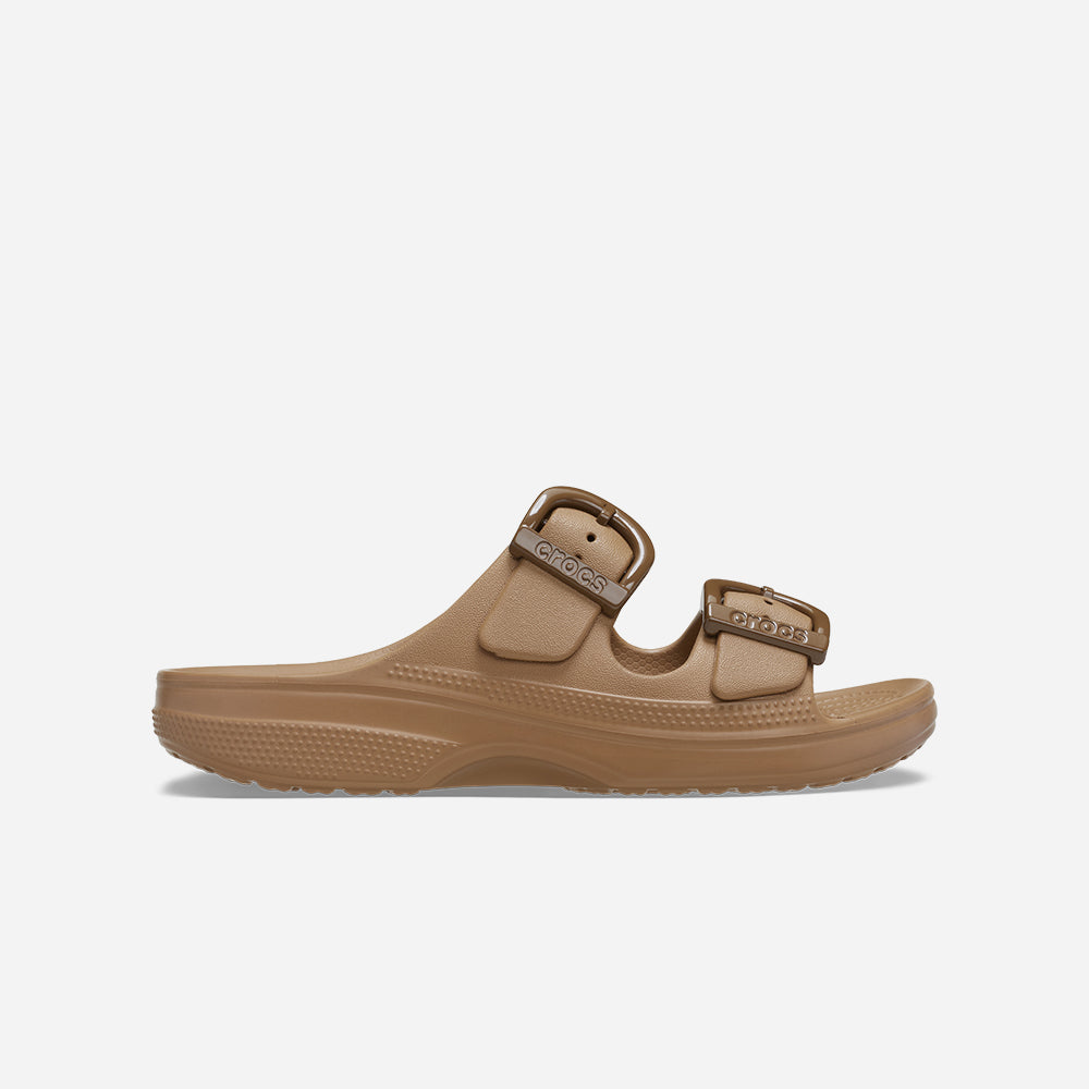 Dép Quai Ngang Nữ Crocs Saturday Enamel Buckle - Nâu - Supersports Vietnam