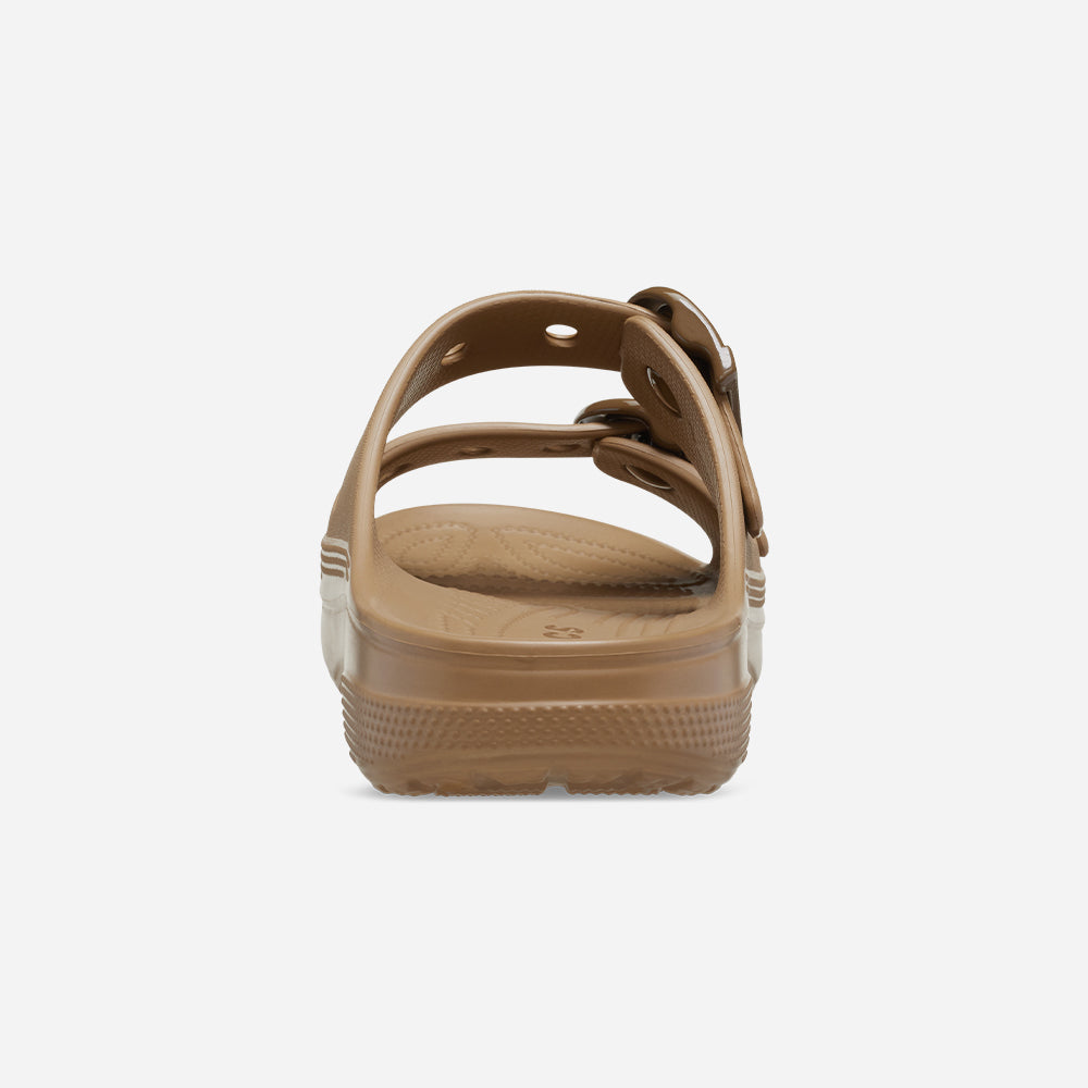 Dép Quai Ngang Nữ Crocs Saturday Enamel Buckle - Nâu - Supersports Vietnam