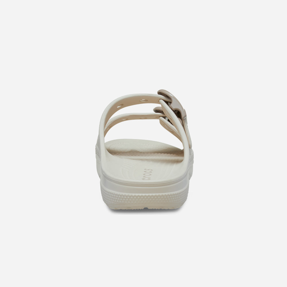 Dép Quai Ngang Nữ Crocs Saturday Enamel Buckle - Be - Supersports Vietnam
