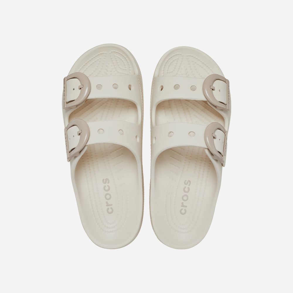 Dép Quai Ngang Nữ Crocs Saturday Enamel Buckle - Be - Supersports Vietnam