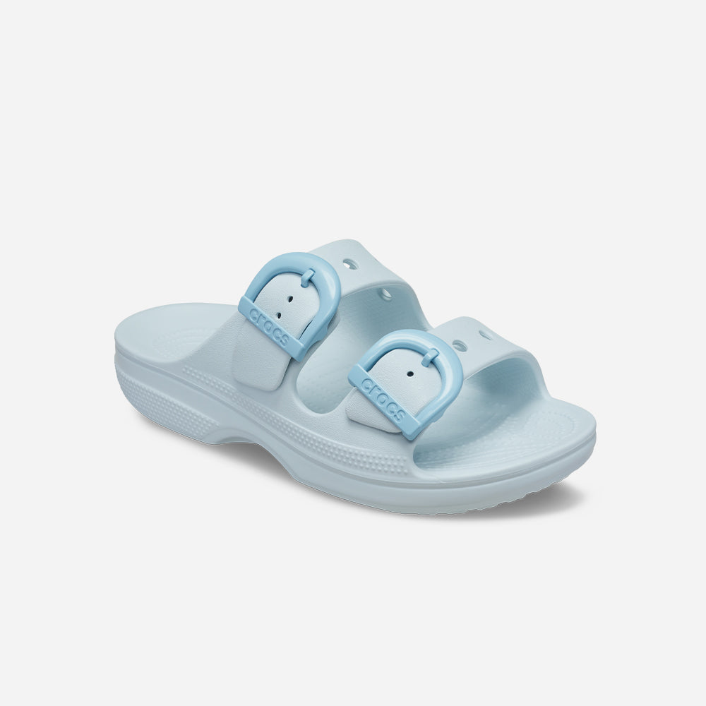 Dép Quai Ngang Nữ Crocs Saturday Enamel Buckle - Xanh Dương - Supersports Vietnam