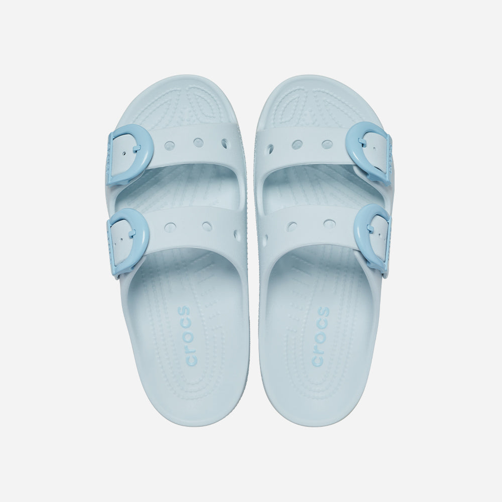 Dép Quai Ngang Nữ Crocs Saturday Enamel Buckle - Xanh Dương - Supersports Vietnam