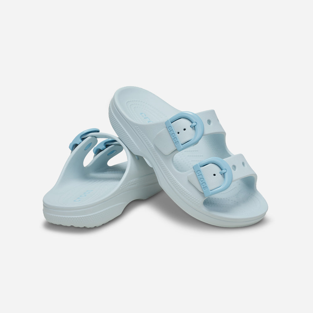Dép Quai Ngang Nữ Crocs Saturday Enamel Buckle - Xanh Dương - Supersports Vietnam