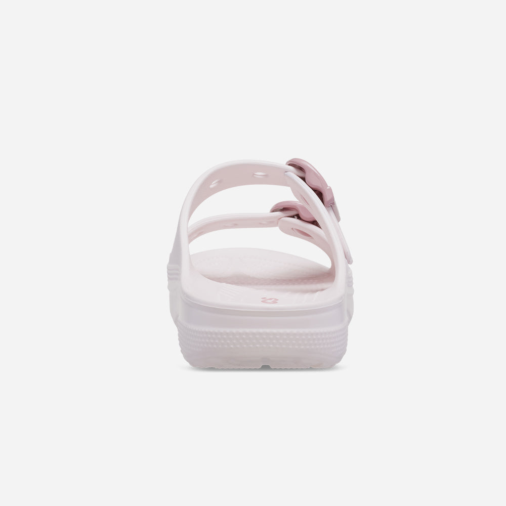 Dép Quai Ngang Nữ Crocs Saturday Enamel Buckle - Hồng - Supersports Vietnam