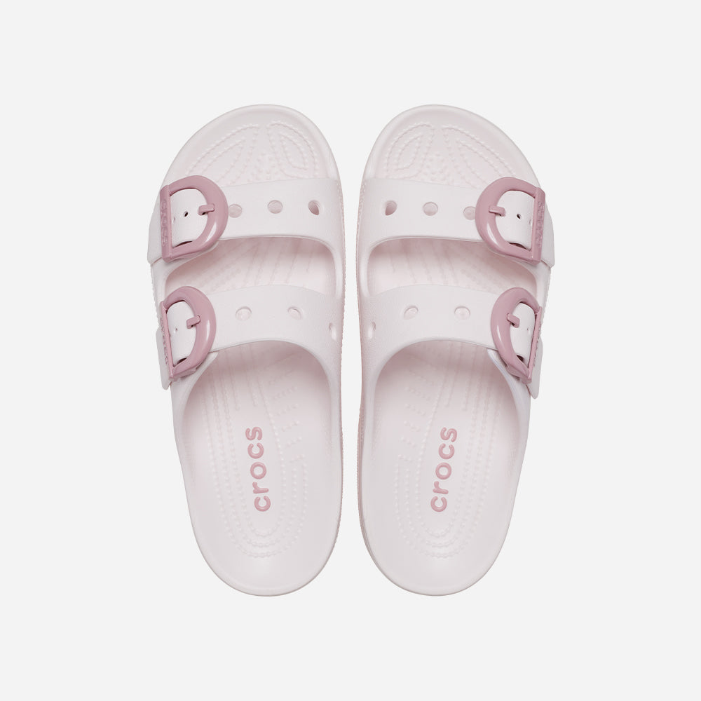Dép Quai Ngang Nữ Crocs Saturday Enamel Buckle - Hồng - Supersports Vietnam
