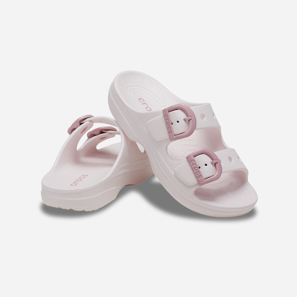 Dép Quai Ngang Nữ Crocs Saturday Enamel Buckle - Hồng - Supersports Vietnam