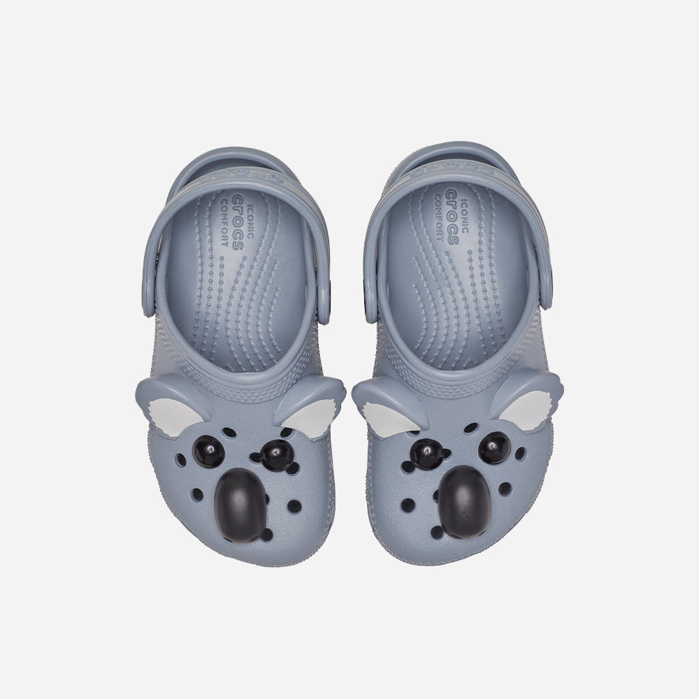 Giày Clog Trẻ Em Crocs Iam Koala Classic - Xám - Supersports Vietnam