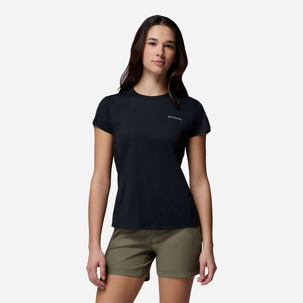 Áo Thun Nữ Columbia Zero Rules™ Light Short Sleeve Crew - Đen - Supersports Vietnam