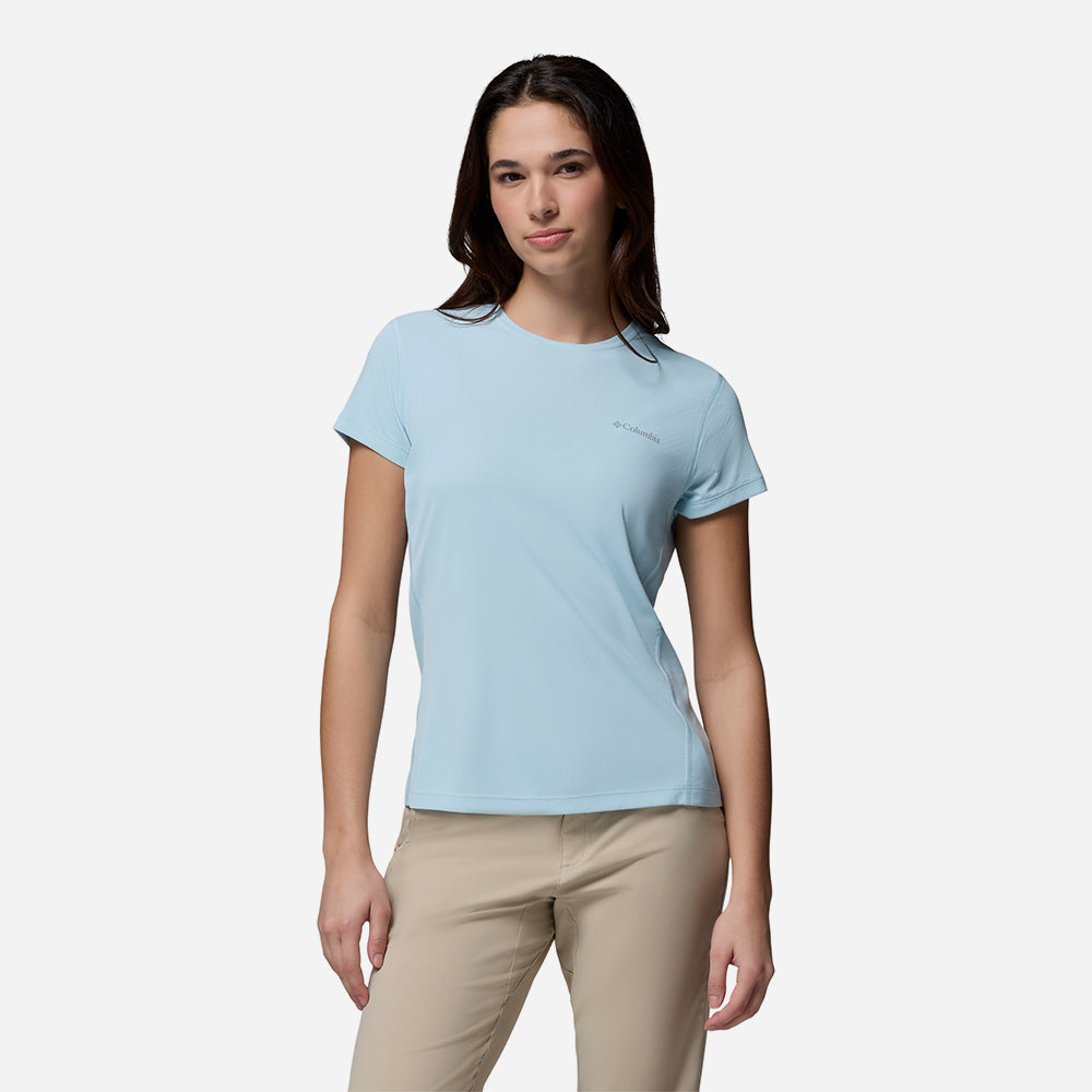 Áo Thun Nữ Columbia Zero Rules™ Light Short Sleeve Crew - Xanh Dương - Supersports Vietnam