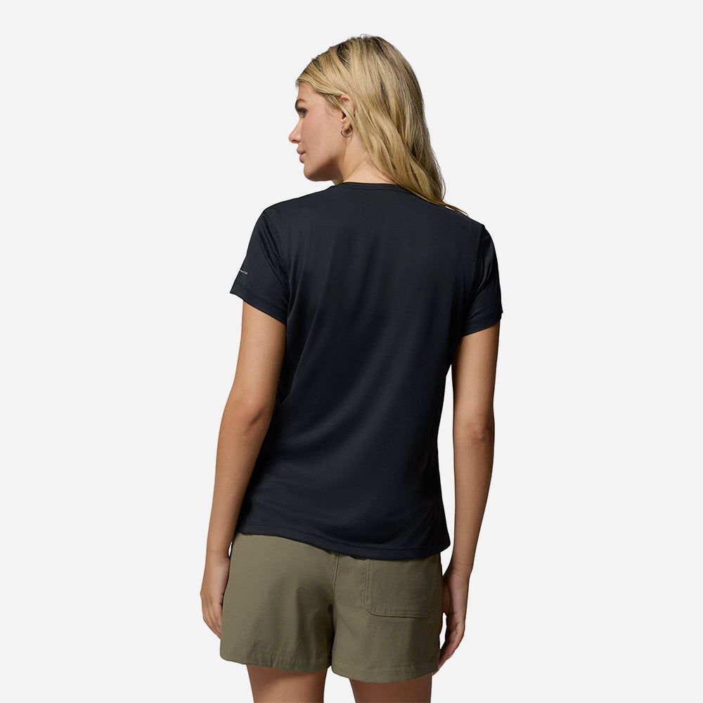 Áo Thun Tay Ngắn Nữ Columbia Zero Rules™ Light Short Sleeve Crew - Đen - Supersports Vietnam