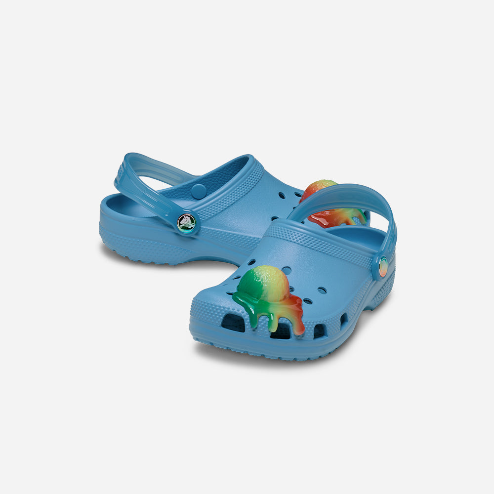 Giày Clog Trẻ Em Crocs Classic Scented Snow Cone - Xanh Dương - Supersports Vietnam