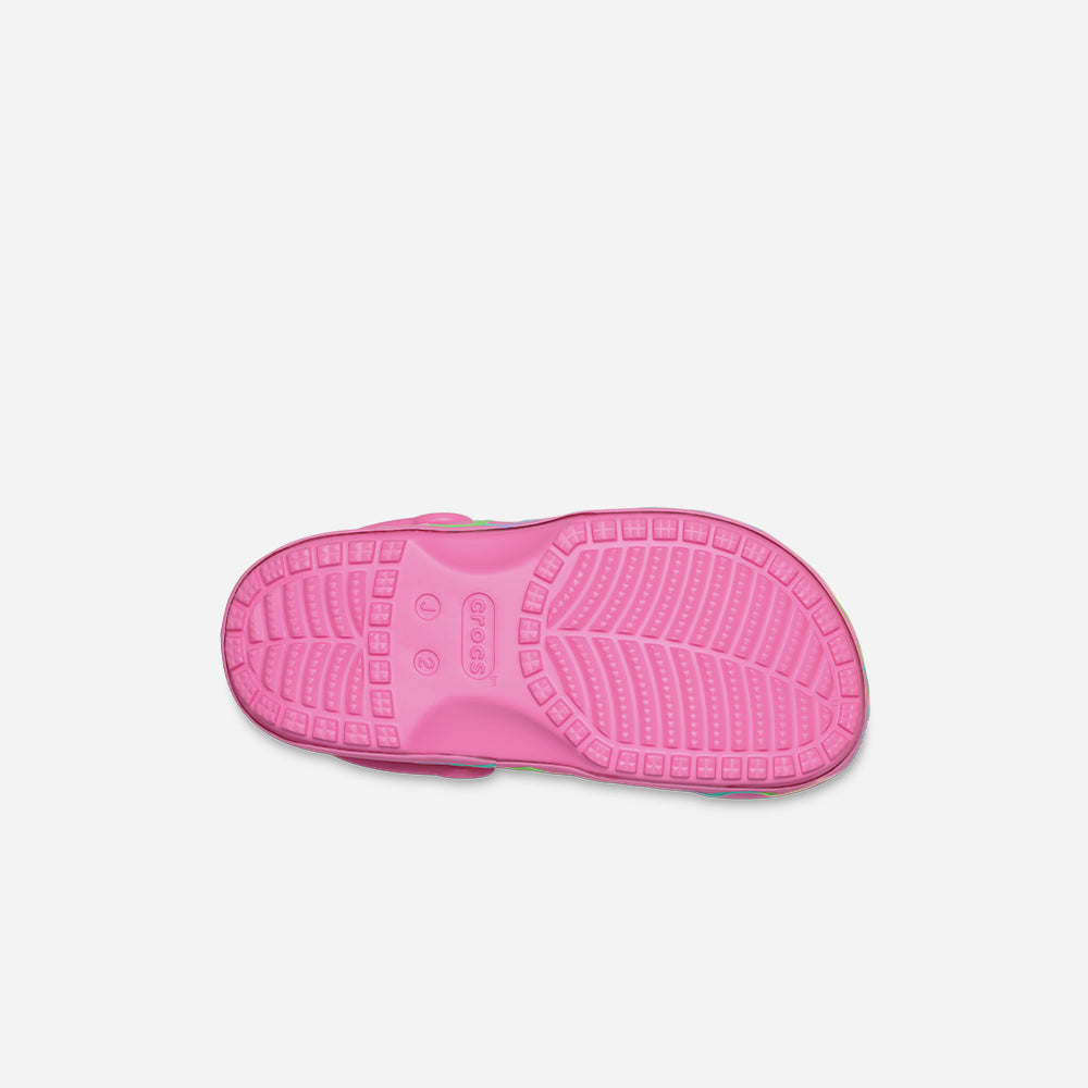 Giày Clog Trẻ Em Crocs Classic Heart Lights - Hồng - Supersports Vietnam