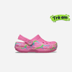 Giày Clog Trẻ Em Crocs Classic Heart Lights - Hồng - Supersports Vietnam