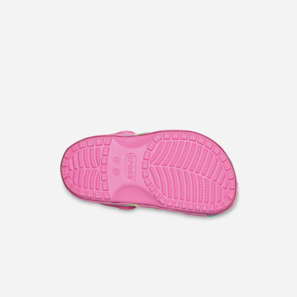 Giày Clog Trẻ Em Crocs Classic Heart Lights - Hồng - Supersports Vietnam