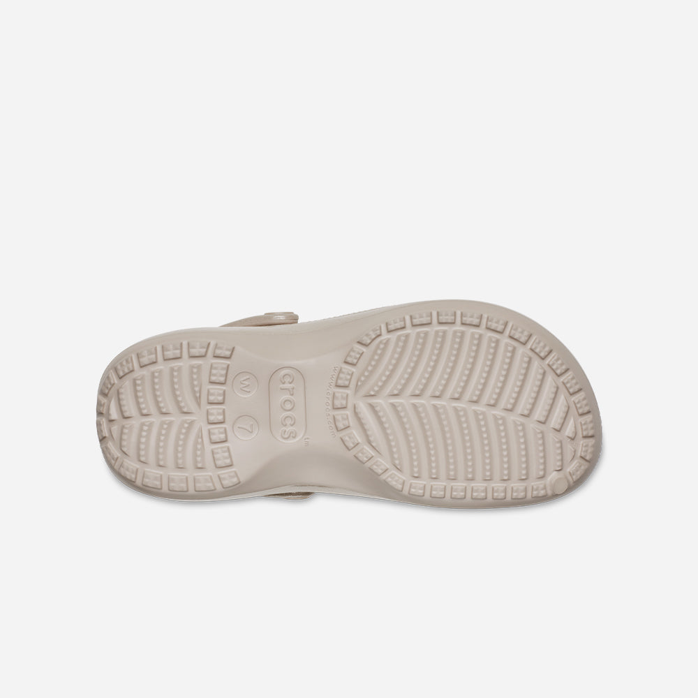 Giày Clog Nữ Crocs Classic Platform Ultra Shine - Nâu - Supersports Vietnam