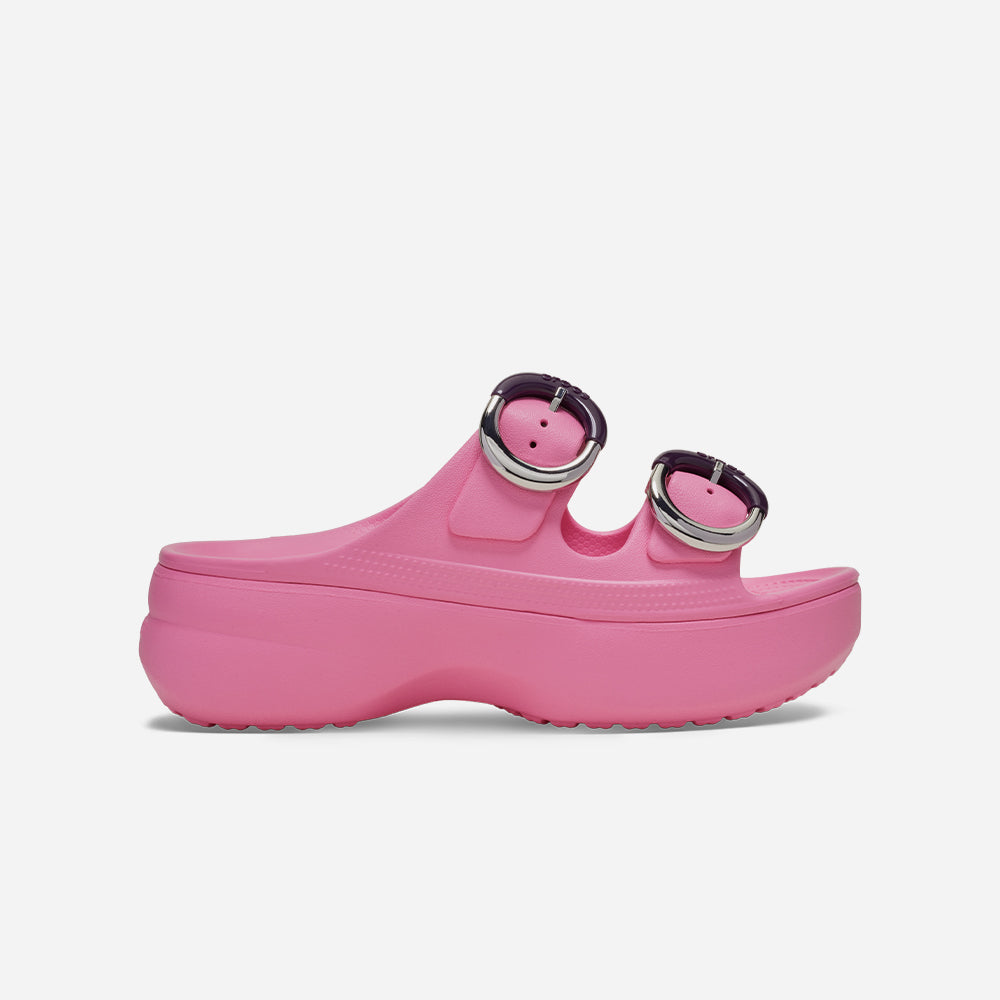 Giày Sandals Nữ Crocs Saturday Platform Dipped Buckle - Hồng - Supersports Vietnam